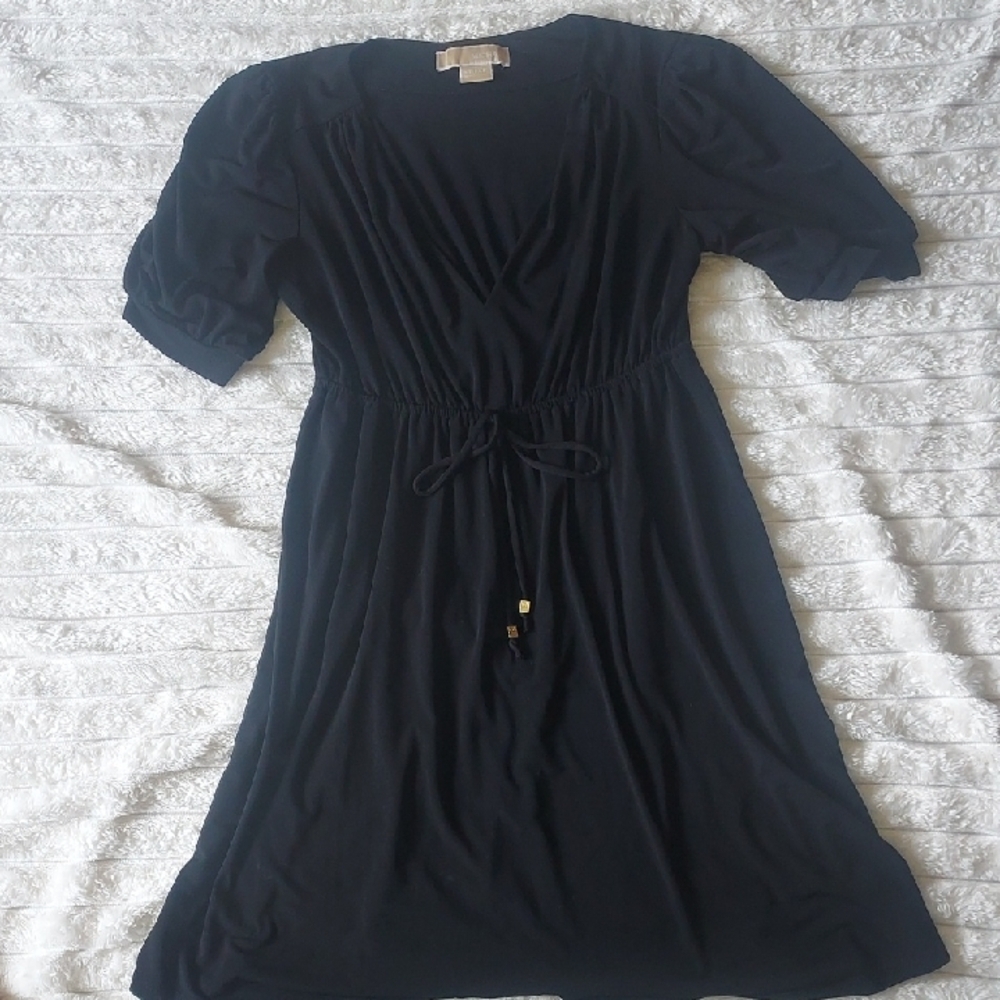 Michael Kors Black V-Neck Dress